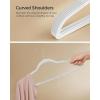 imageSONGMICS Clothes Hangers Pack of 50 Plastic Coat Hangers SpaceSaving Light Gray and Dark Gray UCRF50GCloud White
