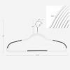imageSONGMICS Clothes Hangers Pack of 50 Plastic Coat Hangers SpaceSaving Light Gray and Dark Gray UCRF50GCloudwhite  Darkgray