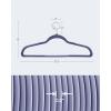 imageSONGMICS Clothes Hangers Pack of 50 Plastic Coat Hangers SpaceSaving Light Gray and Dark Gray UCRF50GLight Blue Ash