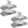 imageSONGMICS Clothes Hangers Pack of 50 Plastic Coat Hangers SpaceSaving Light Gray and Dark Gray UCRF50GLight Gray  Dark Gray