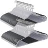 imageSONGMICS Clothes Hangers Pack of 50 Plastic Coat Hangers SpaceSaving Light Gray and Dark Gray UCRF50GLight Gray  Dark Gray