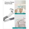 imageSONGMICS Clothes Hangers Pack of 50 Plastic Coat Hangers SpaceSaving Light Gray and Dark Gray UCRF50GWhite  Dark Gray
