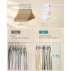 imageSONGMICS Clothes Hangers Pack of 50 Plastic Hangers with Wide Shoulder Notches SpaceSaving Coat Hangers 164 Inches Wide for Closet Cloud White UCRP010W01Cloud White