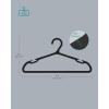 imageSONGMICS Clothes Hangers Pack of 50 Plastic Hangers with Wide Shoulder Notches SpaceSaving Coat Hangers 164 Inches Wide for Closet Cloud White UCRP010W01Ink Black