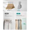 imageSONGMICS Clothes Hangers Pack of 50 Plastic Hangers with Wide Shoulder Notches SpaceSaving Coat Hangers 164 Inches Wide for Closet Cloud White UCRP010W01Gray