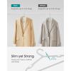 imageSONGMICS Clothes Hangers Pack of 50 Plastic Hangers with Wide Shoulder Notches SpaceSaving Coat Hangers 164 Inches Wide for Closet Cloud White UCRP010W01Gray