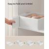imageSONGMICS Drawer Organizer Dresser Drawer Organizers Set of 12 Foldable Fabric Storage Bins for Socks Underwear Bras Ties Scarves Dove Gray URDZ006G02Cloud White