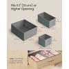 imageSONGMICS Drawer Organizer Dresser Drawer Organizers Set of 12 Foldable Fabric Storage Bins for Socks Underwear Bras Ties Scarves Dove Gray URDZ006G02Dove Gray