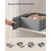 imageSONGMICS Drawer Organizer Dresser Drawer Organizers Set of 12 Foldable Fabric Storage Bins for Socks Underwear Bras Ties Scarves Dove Gray URDZ006G02Dove Gray