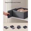 imageSONGMICS Drawer Organizer Dresser Drawer Organizers Set of 12 Foldable Fabric Storage Bins for Socks Underwear Bras Ties Scarves Dove Gray URDZ006G02Slate Gray