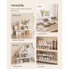 imageSONGMICS Expandable Pantry Kitchen Organizers Adjustable Spice Rack Stackable Cabinet Organizers Metal SpaceSaving Tabletop Shelves Matte White UKCS007W01Matte White