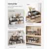 imageSONGMICS Expandable Pantry Kitchen Organizers Adjustable Spice Rack Stackable Cabinet Organizers Metal SpaceSaving Tabletop Shelves Matte White UKCS007W01Matte Black