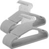 imageSONGMICS Kids Hangers 50 Pack 14 x 8 Inches NonSlip Velvet Baby Hangers for Closet SpaceSaving Wide Shoulder Notches Dove Gray UCRF038G01Dove Gray