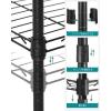 imageSONGMICS LGR023BK Rack 118 inches 30 cm Metal Rack Open Rack Slim Width 30 Steel Rack 5 Tiers Gap Storage Shelf Slim Kitchen Wagon Bathroom Storage Storage Rack Advanced Adjustable