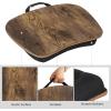 imageSONGMICS Lap Desk Bed Tray Laptop Table with Handle Cushion 126 x 157 x 31 Inches Rustic Brown ULLD109B01