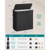 imageSONGMICS Laundry Hamper with Lid Bamboo Laundry Basket Removable Machine Washable Laundry Basket with Handles 264Gallons for Laundry Room Bedroom Bathroom Ink Black ULCB63HInk Black