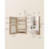 imageSONGMICS Lockable Jewelry Cabinet Armoire with Mirror WallMounted Space Saving Jewelry Storage Organizer White UJJC51WTCamel Brown