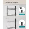 imageSONGMICS OvertheDoor Pantry Organizer 6Tier Pantry Organizers and Storage Spice Rack 6 Adjustable Baskets Fits Door Height 773834 Inches Holds 88 lb Wall Mounted Ink Black UKCS047B01Ink Black
