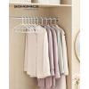 imageSONGMICS Plastic Hangers 50 Pack SpaceSaving Clothes Hangers Lightweight Hangers for Pants Coats Dresses White UCRP009W50