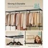 imageSONGMICS Portable Closet Freestanding Closet Organizer Clothes Rack with Shelves Hanging Rods Storage Organizer for Cloakroom Bedroom 717 x 169 x 717 Inches Black URYG037B02Black