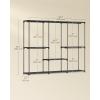 imageSONGMICS Portable Closet Freestanding Closet Organizer Clothes Rack with Shelves Hanging Rods Storage Organizer for Cloakroom Bedroom 717 x 169 x 717 Inches Black URYG037B02Black