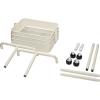 imageSONGMICS Rolling Cart 3Tier Storage Cart Storage Trolley with Handle 2 Small Organizers Steel Frame Plastic Baskets Utility Cart Easy Assembly for Bathroom Laundry Room White UBSC067W01Beige