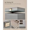 imageSONGMICS Stackable Jewelry Trays 4Tier Jewelry Box Drawer Jewelry Organizer with Glass Lid Removable Dividers for Vanity Table 67 x 11 x 72 Inches Gift Idea Cloud White UJBC164W01Dove Gray
