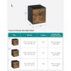 imageSONGMICS Storage Cubes Set of 6 Storage Bins with Handles Foldable Oxford Fabric and NonWoven Fabric Storage Boxes 102x102x11 Inches Fit Cube Storage Unit Rustic Brown URFB126B01Rustic Brown
