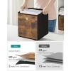 imageSONGMICS Storage Cubes Set of 6 Storage Bins with Handles Foldable Oxford Fabric and NonWoven Fabric Storage Boxes 102x102x11 Inches Fit Cube Storage Unit Rustic Brown URFB126B01Rustic Brown