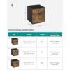 imageSONGMICS Storage Cubes Set of 6 Storage Bins with Handles Foldable Oxford Fabric and NonWoven Fabric Storage Boxes 102x102x11 Inches Fit Cube Storage Unit Rustic Brown URFB126B01Rustic Brown