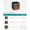 imageSONGMICS Storage Cubes Set of 8 Storage Bins Foldable Fabric Storage Boxes 13 x 13 x 13 Inches Fit Cube Storage Unit for Clothes Bedroom Living Room Rustic Brown and Ink Black URFB833B01S102L x 102W x 11H