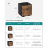 imageSONGMICS Storage Cubes Set of 8 Storage Bins Foldable Fabric Storage Boxes 13 x 13 x 13 Inches Fit Cube Storage Unit for Clothes Bedroom Living Room Rustic Brown and Ink Black URFB833B01M118L x 118W x 118H