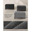 imageSONGMICS Storage Ottoman Bench Foot Rest with Legs 157 x 30 x 157 Inches End of Bed Bench Storage Chest Load up to 660 lb for Living Room Bedroom Entryway Dark Grey ULSF068G01