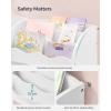 imageSONGMICS Toy and Book Organizer for Kids Storage Unit with 2 Storage Boxes for Playroom Childrens Room Living Room White UGKR42WT 93 x 30 x 100 centimetersCloud White