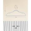 imageSONGMICS Velvet Hangers 50 Pack NonSlip Clothes Hangers with Shoulder Notches Pants Bar 360 Swivel Hook SpaceSaving for Closet Ink Black UCRF029B05Cloud White
