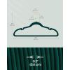 imageSONGMICS Velvet Hangers 50 Pack NonSlip Clothes Hangers with Shoulder Notches Pants Bar 360 Swivel Hook SpaceSaving for Closet Ink Black UCRF029B05Forest Green