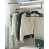 imageSONGMICS Velvet Hangers 50 Pack NonSlip Clothes Hangers with Shoulder Notches Pants Bar 360 Swivel Hook SpaceSaving for Closet Ink Black UCRF029B05Forest Green