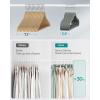 imageSONGMICS Velvet Hangers 50 Pack NonSlip Clothes Hangers with Shoulder Notches Pants Bar 360 Swivel Hook SpaceSaving for Closet Ink Black UCRF029B05Gray