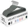 imageSONGMICS Velvet Hangers 50 Pack NonSlip Clothes Hangers with Shoulder Notches Pants Bar 360 Swivel Hook SpaceSaving for Closet Ink Black UCRF029B05Gray