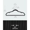 imageSONGMICS Velvet Hangers 50 Pack NonSlip Clothes Hangers with Shoulder Notches Pants Bar 360 Swivel Hook SpaceSaving for Closet Ink Black UCRF029B05Ink Black