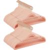 imageSONGMICS Velvet Hangers 50 Pack NonSlip Clothes Hangers with Shoulder Notches Pants Bar 360 Swivel Hook SpaceSaving for Closet Ink Black UCRF029B05Jelly Pink