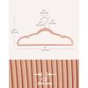 imageSONGMICS Velvet Hangers 50 Pack NonSlip Clothes Hangers with Shoulder Notches Pants Bar 360 Swivel Hook SpaceSaving for Closet Ink Black UCRF029B05Jelly Pink
