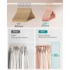 imageSONGMICS Velvet Hangers 50 Pack NonSlip Clothes Hangers with Shoulder Notches Pants Bar 360 Swivel Hook SpaceSaving for Closet Ink Black UCRF029B05Jelly Pink