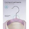 imageSONGMICS Velvet Hangers 50 Pack NonSlip Clothes Hangers with Shoulder Notches Pants Bar 360 Swivel Hook SpaceSaving for Closet Ink Black UCRF029B05Lavender Purple