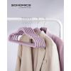 imageSONGMICS Velvet Hangers 50 Pack NonSlip Clothes Hangers with Shoulder Notches Pants Bar 360 Swivel Hook SpaceSaving for Closet Ink Black UCRF029B05Lavender Purple