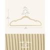 imageSONGMICS Velvet Hangers 50 Pack NonSlip Clothes Hangers with Shoulder Notches Pants Bar 360 Swivel Hook SpaceSaving for Closet Ink Black UCRF029B05Sand Beige