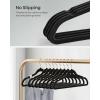 imageSONGMICS Velvet Hangers NonSlip Hanger Rose Gold Color Swivel Hook 50Pack Dove Gray UCRF026G50Black