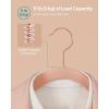 imageSONGMICS Velvet Hangers NonSlip Hanger Rose Gold Color Swivel Hook 50Pack Dove Gray UCRF026G50Pink