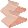 imageSONGMICS Velvet Hangers NonSlip Hanger Rose Gold Color Swivel Hook 50Pack Dove Gray UCRF026G50Pink