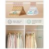 imageSONGMICS Velvet Hangers NonSlip Hanger Rose Gold Color Swivel Hook 50Pack Dove Gray UCRF026G50White